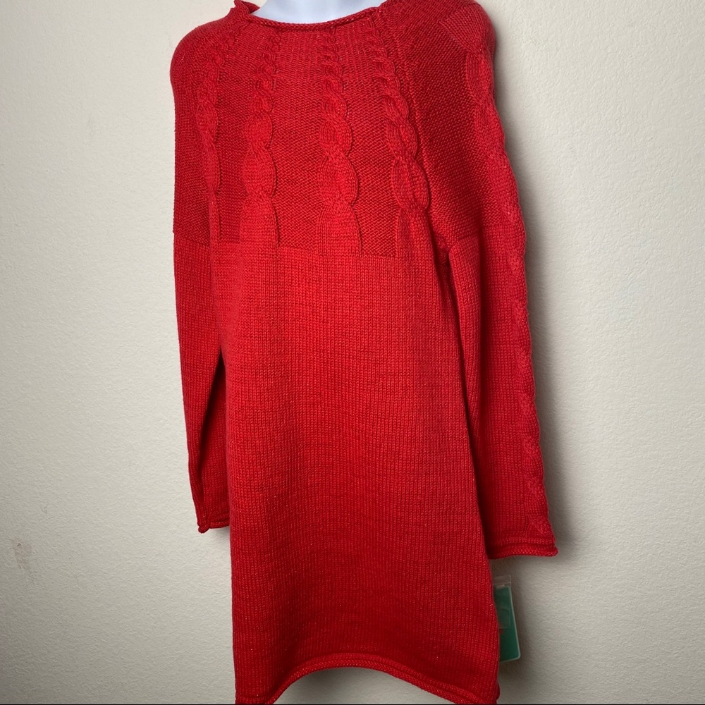 Copper Keys Big Girls Red Sweater Dress